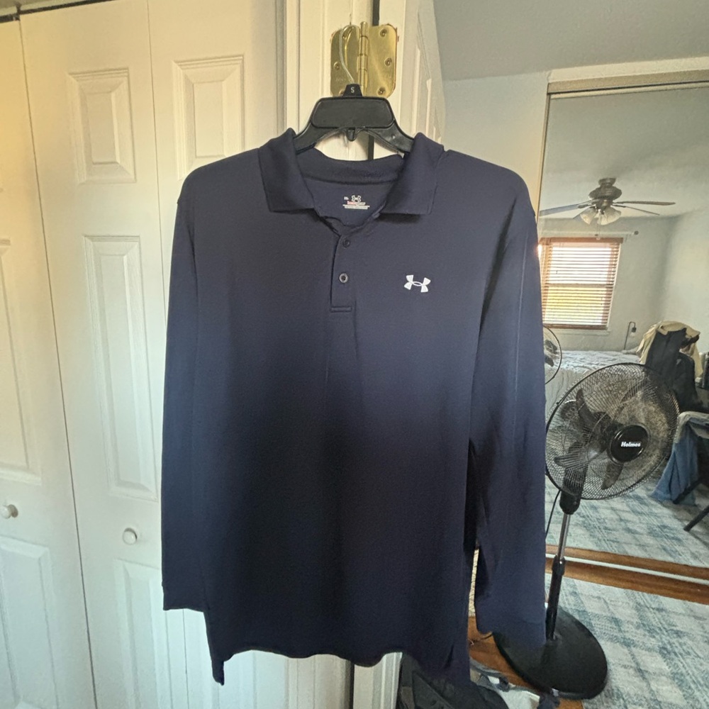 Under Armour Men's Dark Blue Polo